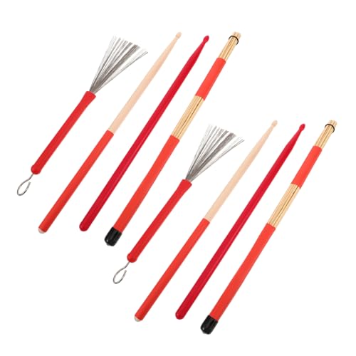 Set de baquetas para batería Yardwe 5A con cepillos de nylon