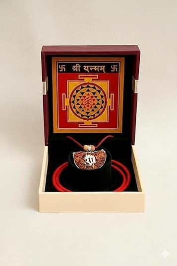 LAB Certified 1 Mukhi Half Moon Rudraksha with Shri Yantra Box, Ek Mukhi Shiva Bead for Meditation & Worship