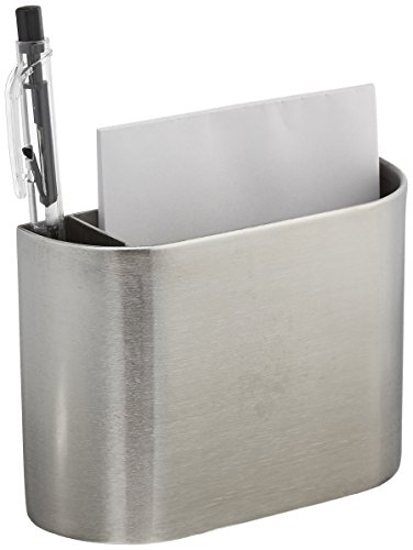 Amco Stainless Steel Magnetic Pocket Organizer with Note Pad and Pen