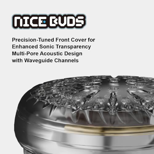 Image of Moondrop Nice Buds Flat-Headed Earbuds with 3.5mm Stereo Plug (Transparent)