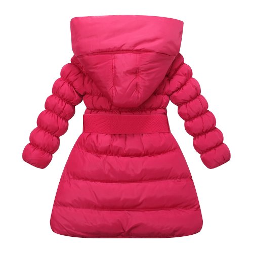 Richie House Little Big Girls' Padding Jacket Buckle Belt Size 3-142