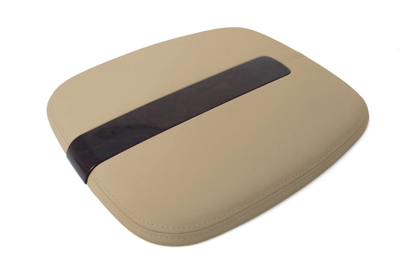 Richmond Auto Upholstery - Replacement Leather Center Console Lid Cover, Tan Compatible with 2009 Cadillac Escalade EXT