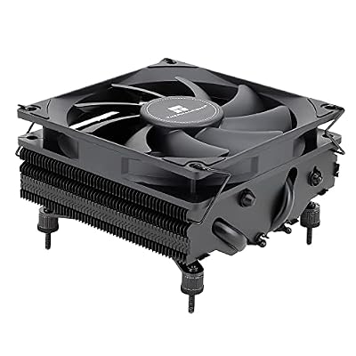 Thermalright AXP90 X47 Black Low Profile CPU Cooler, with 92mm TL-9015B Slim PWM Fan, ITX CPU Cooler, AGHP Technology, 47mm Height,for AMD AM4 AM5/Intel 1150/1151/1155/1851/1200/1700(AXP90 X47 Black)