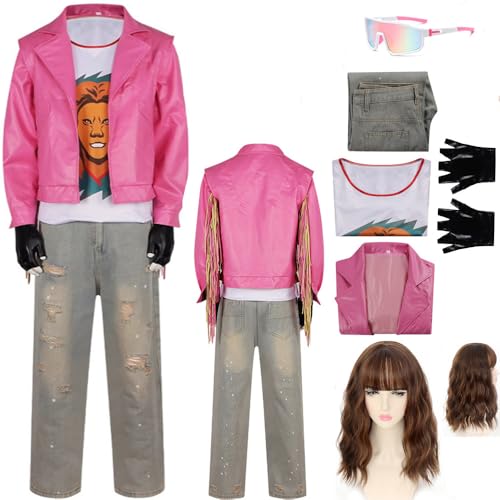 BAIJAHUXI Garret Cosplay Costume Jacket Garret Costume Outfit Pink Uniform Men Coat Halloween (Brown Medium)