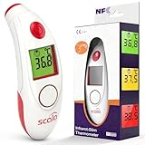 scala SC 8360 NFC Top Speed Night digitales Infrarot Stirn Thermometer mit optischem und akustischem Fieberalarm Datenspeicher durch NFC Verbindung und APP