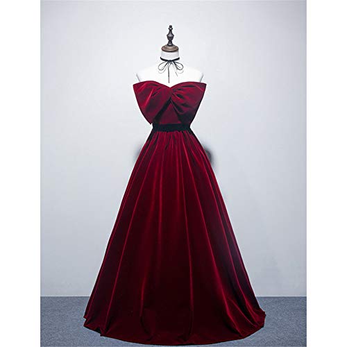 Datangep Royal Blue Strapless Lace-Up Prom Dresses Velvet Long Evening Formal Gowns Size 14 #TOP1