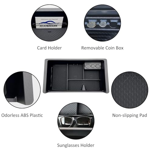 Jojomark JMCFC02 Center Console Organizer Tray Compatible With 2014-2018 Gmc Sierra Accessories, (2015-2020) Yukon/Chevy Tahoe Silverado Suburban thumb #4