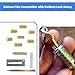 Rekey Kit for Kwikset, Complete 4-Tool DIY Set with Brass Bottom Pins (1-6, 50 Each) for Home Door Lock Rekeying