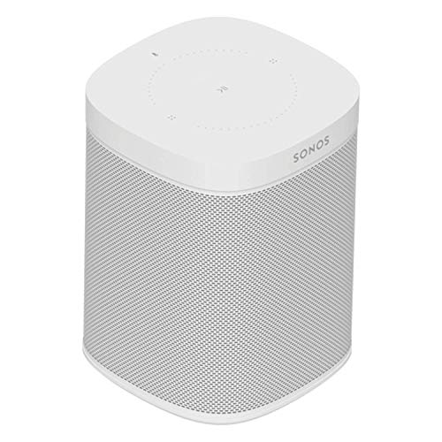 All-new Sonos One - Smart Speaker with Alexa voice control built-In. Compact size with incredible sound for any room. (white) (Renewed)