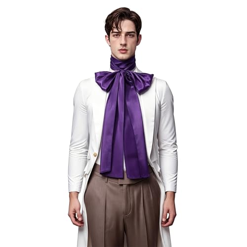 Image of COSDREAMER Mens Renaissance Scarf Jabot Cravat Costume Collar