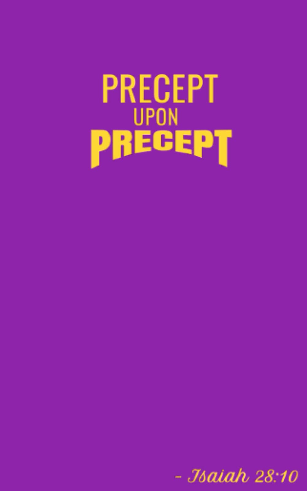 Precept Book: Note-Taking Bible Journal