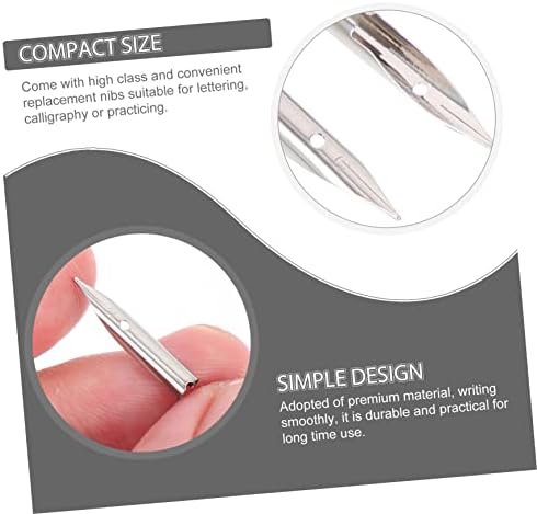 NUOBESTY 20 adet dolma kalem ucu, metal yaylar, yazı gereçleri için, yedek kaligrafi yayları, öğrenciler ve sanatçılar için, uzun ömürlü ve sağlam, uzun süreli kullanım için - Görsel 6