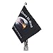 Gdcreestar Motorcycle Foldable 90° Fag Flagpole Fit for 1/2'' Round Luggage Rack Harley Touring Spring Honda Goldwing etc. Fold Down Flag Pole Holder Bracket with United We Stand Fag