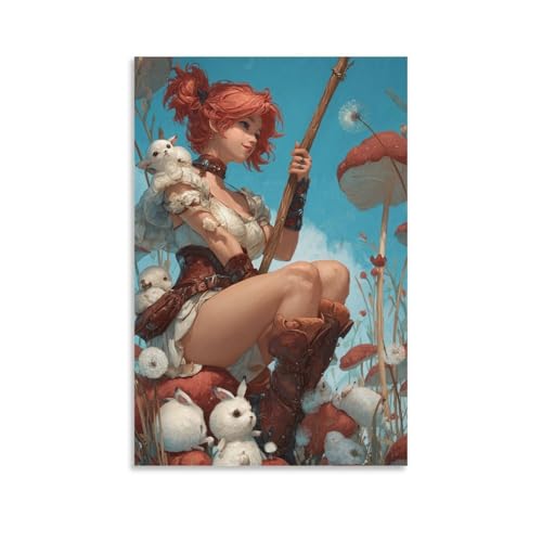 Image of KNZVCXUEH Caddie Woodlawn Canvas Wall Art Paintings Reproduction Modern Artwork for Nordic Home Decor Prints Easy to Hang 12x18inch(30x45cm)