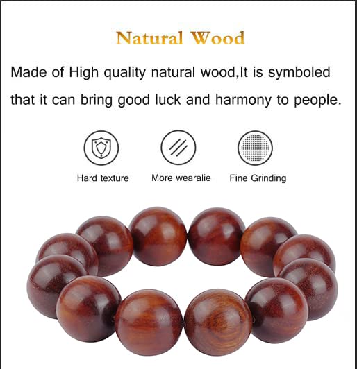 Image of Prayer Bead bracelet Mala Beaded Bracelets for Men Women 12 /15MM