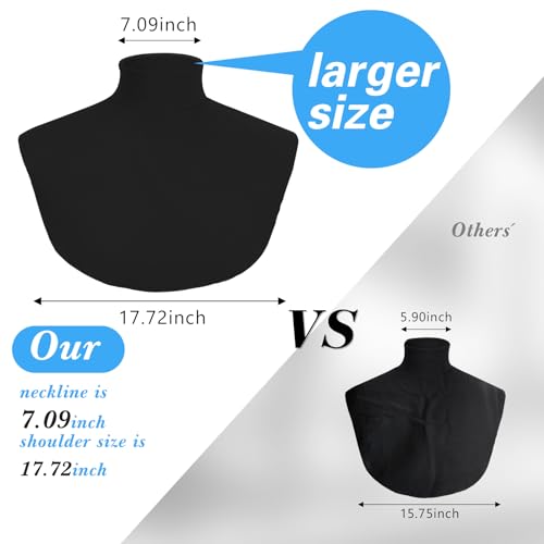 Turtleneck Dickey Extra Large Fake Collar Detachable Dickey Collar Half Mock Turtleneck for Men Women3
