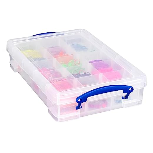 Really Useful Box 4 Liter mit Hobby Tablett, transparent