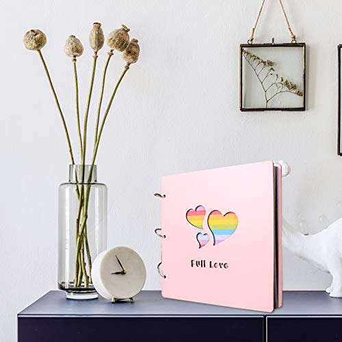 TOYANDONA Álbum de fotos de madeira para bebês