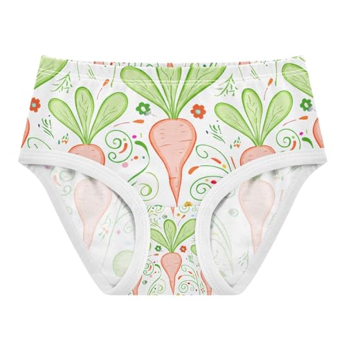 Colorful Carrots Radishes Leaves Toddler Girls's Underwear 2T 202c1193