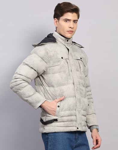 Image of Monte Carlo Mens Regular Fit Solid Hood Zipper Full Sleeves Winter Jacket| Warm Coat for Men | Stylish Zipper Jacket (Pack Of 1)
