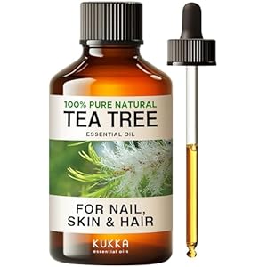 Kukka Tea Tree Oil for Skin, Healthy Hair & Toenails – Huge 4 Fl Oz – 100% Pure Natural Australian Tea Tree Essential Oil – Experience Therapeutic Melaleuca Oil for Scalp, Nails & Soap Making Scent