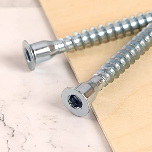 100 tornillos autorroscantes M6x50 mm cabeza hexagonal miniatura 6