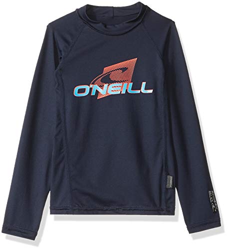 Image of O'Neill Youth Premium Skins Long Sleeve Rashguard, UPF 50+ Sun and Rash Protection, Buttery Soft Tight Fit