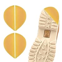 Shoe Heel Repair, Rubber Sole Pads, 2 Pairs Heel Bottom Rubber Patch, Yellow