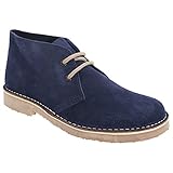 Weiche und rutschfeste Sohle. Roamer S CABALLEROS Wildlederstiefel Safari Original Klassischer Stil, Blau - Marineblau - Größe: 3 UK