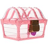 BESTOMZ Caja de Almacenamiento Color para Diseño de Gemas y Cierre Seguro, Organizador de Joyas de Abs Color Rosa para Anillos y Adecuado para Obsequio Infantil