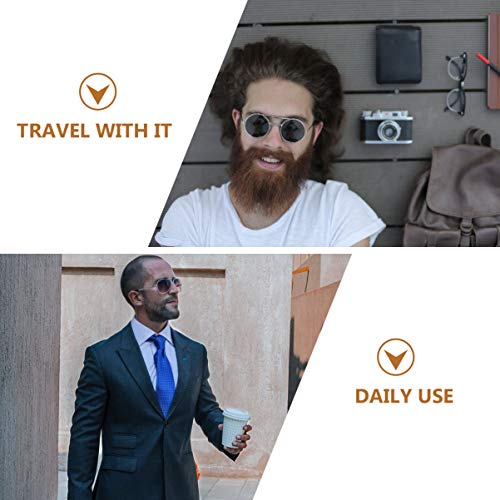 Toyvian Titular Do Passaporte de Couro Caso de Capa de Papel Kraft Rfid Bloqueio Carteira de Viagem