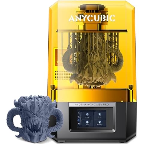 ANYCUBIC 14K Resin 3D Printer, Photon Mono M5s Pro with 3X Fast Printing, Leveling Free, 10.1'' Large LCD Screen & Upgraded Smart Feature, 8.81'' x 4.98'' x 7.87'' (HWD) 3D Printing Size Cover