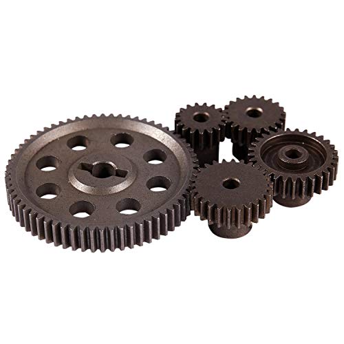 Ntcpefy Diferencial principal Metal Frente Rueda 64T 17T 21T 26T 29T Motor Transmisión RC Parte para 1/10 RC 94111