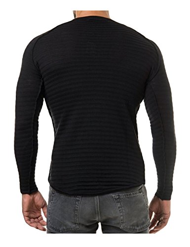 Letuwj Mens Knitted Sweater Long Sleeves Pullover2