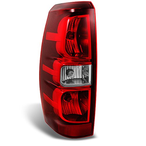 AKKON - For Chevy Avalanche Pickup Rear Red Clear Tail Light Tail Lamp Brake Lamp Driver Side Replacement