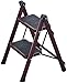 Drabiny schowek półka wielofunkcyjna drabina krzesło przenośny stołek krzesło uchwyt krzesło składana drabina schodki taborety do domu biura malarskiego (kolor: Brązowy, rozmiar: 2 warstwy)
