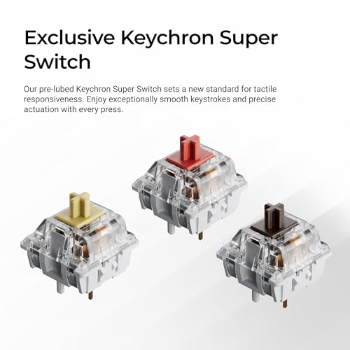 Image of Keychron K2 75% Layout QMK Wireless Mechanical Keyboard Super Banana Switch, Swappable RGB Backlight Aluminum Frame with Shine-Through Double-Shot PBT Keycaps for Mac Windows-Version 3