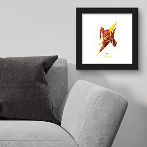 Trends International Gallery Pops DC Comics Movie The Flash - Lightning Graphic Wall Art Wall Poster, 12.00" x 12.00", Black Frame Version by Trends International - Used condition - Image 3