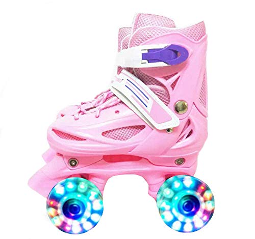 ZCRFY - Patines para niños y niñas (2 a 12 años), rosa, medium