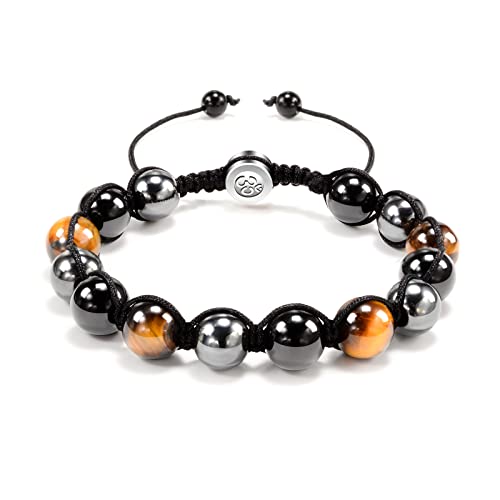 VGWON Bracciale per Uomo e Donna, Protezione Tripla 8/10mm Nero Blu...