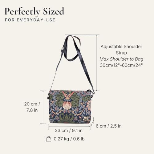Image of Signare Tapestry Crossbody Bag Sling Shoulder Purse for Women