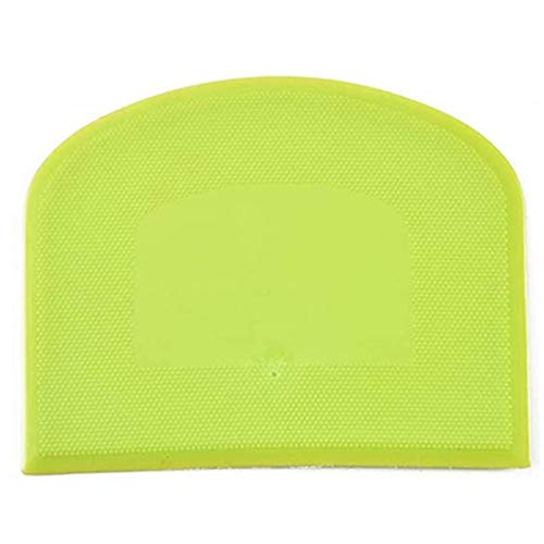 Bellaluee Raspador de plástico,Raspador de plástico Utensilios de Hornear Herramientas de Malla Pastel Crema Espátula Arqueado Rollo de Arroz Cuchillo de Fideos Raspador de Harina Cover