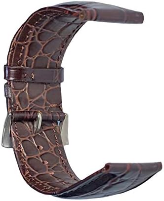 cro-746 クロコダイル レザー 腕時計 ベルト グレー (ラグ幅20 mm