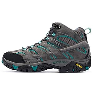 Merrell Women’s Moab 2 Mid Waterproof Hiking Boot, Granite, 8 M US