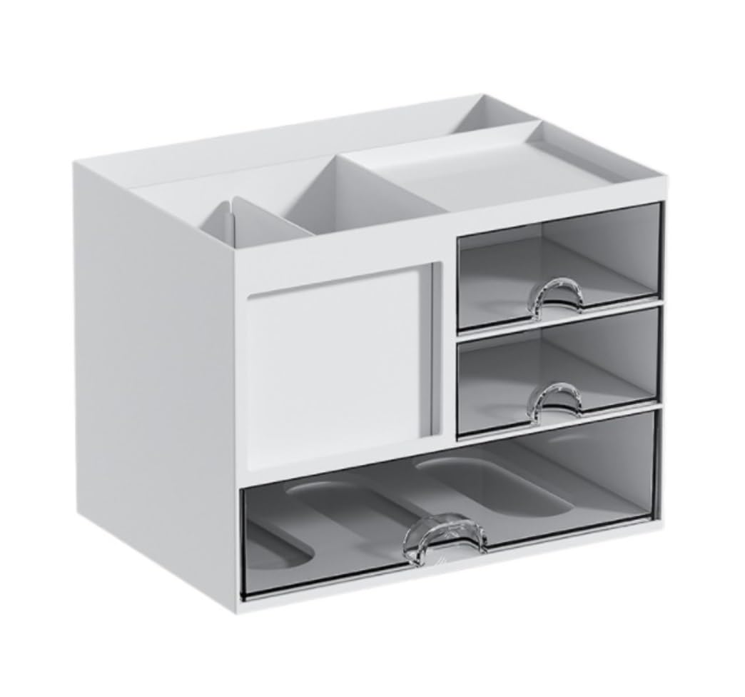 Porta Oggetti da Scrivania Organizer Da Scrivania Con Portapenne Multifunzionale A 3 Cassetti Per Organizer Da Scrivania E Portaoggetti Organizzatore Scrivania