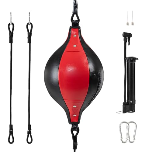 Dioeazh Double End Bag,Pelota De Boxeo para Fitness | Saco De Doble Extremo De Cuero PU Flexible para Entrenamiento De Coordinación Y Fitness En Casa O Jardín
