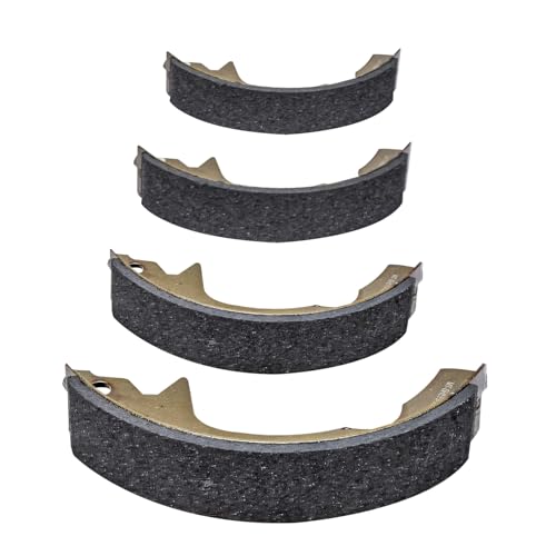 Image of Detroit Axle - 4pc Rear Brake Shoes for 91-93 Hyundai Sonata 93-07