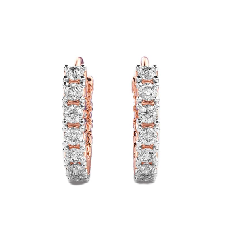 Anello dell'eternità Bali in argento sterling 925 | Placcatura in oro rosa N. pietra: 28 Dimensioni gemma: 0,01-0,07 mm | Peso: 0,56 crt Forma: rotonda | 2,112 grammi |LKE_R_00055