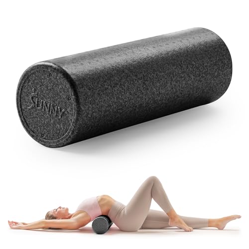 Sunny Health & Fitness 18" Black High-Density Yoga Foam Roller - image 1