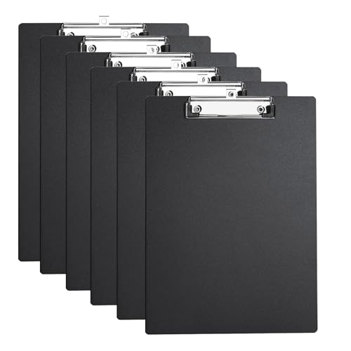 Porte-bloc A4 plastique noir pour écrire debout facilement sans support au bureau